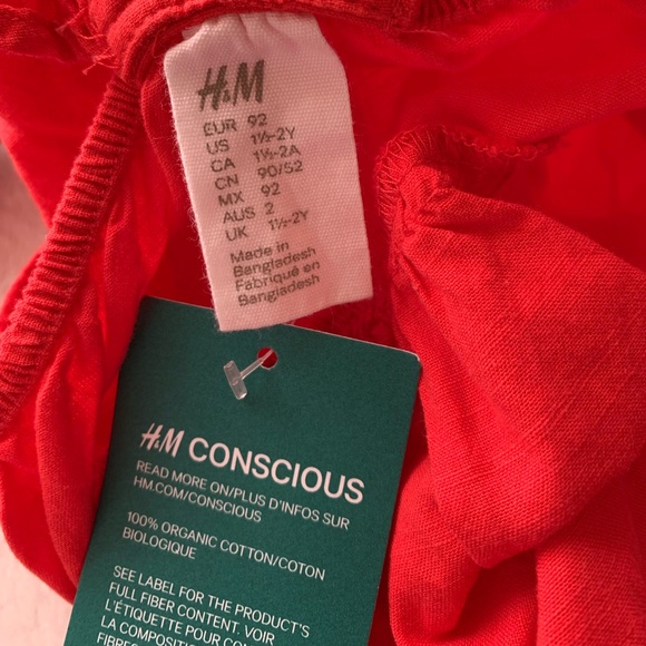 H&M NWT babygirl red dress - Picture 8 of 11
